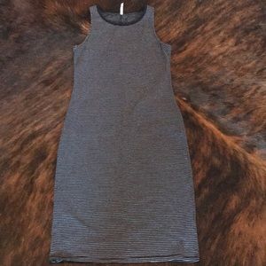 Bodycon midi striped tank style dress